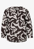 Street One Bluse mit Split Neck aus Leinenmix