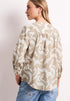 Street One Bluse mit Split Neck aus Leinenmix