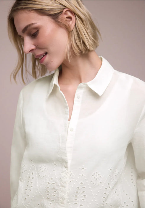 Street One 3/4-Arm Bluse mit Shiffleydetails