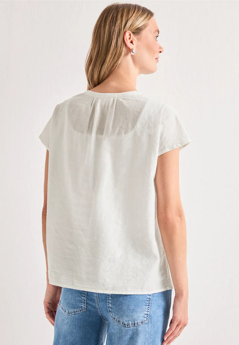 Street One Buttoned splitneck blouse 346743