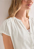 Street One Buttoned splitneck blouse 346743