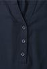 Street One - Kurzarm Bluse mit Split Neck und Elastiksaum - 346808