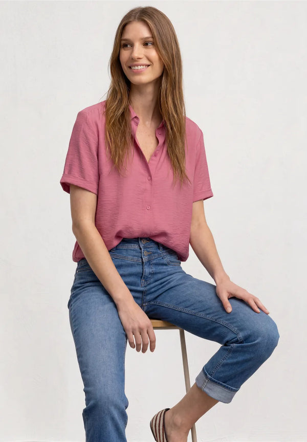 Street One - Buttoned Shirtcollar Blouse - 346822