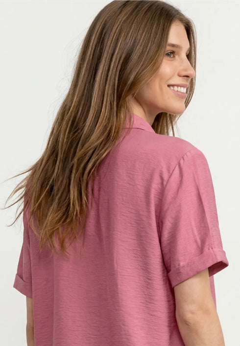 Street One - Buttoned Shirtcollar Blouse - 346822