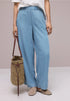 Street One High Waist Wide Leg Hose mit Knopfdetails - Länge 30