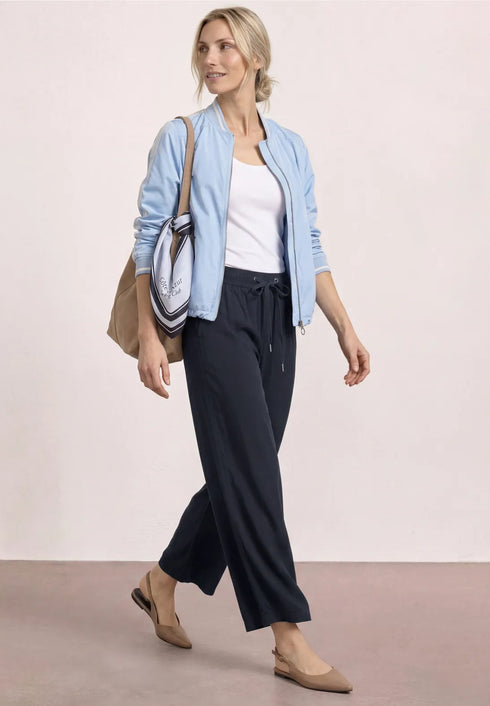 Street One High Waist Wide Leg Hose Loose Fit Style Emee - Länge 26