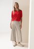 Street One High Waist Wide Leg Hose im Casual Fit - Länge 26