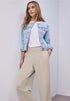 Street One High Waist Wide Leg Hose im Casual Fit - Länge 26