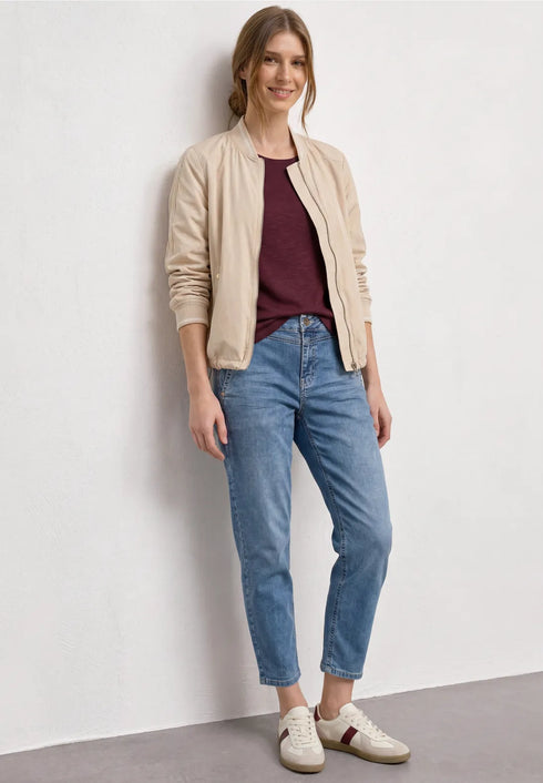 Street One High Waist Barrel Leg Jeans im Loose Fit - Style Karlie 381181 Länge 28