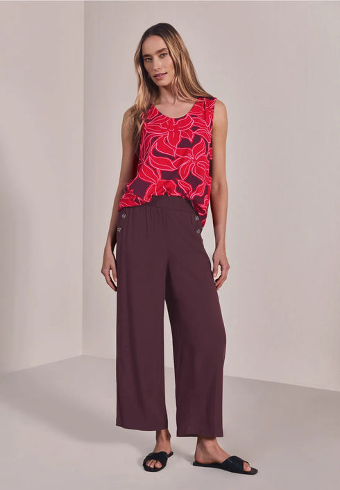 Street One Style Emee_Wide Leg Viscose Bund 381209 - Länge 28