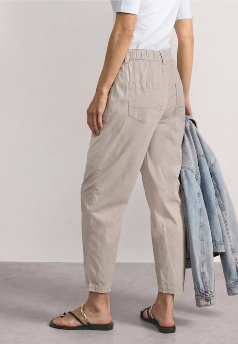 Street One - High Waist Barrel Leg Hose im Casual Fit - Länge 28 - Style Karlie - 381352