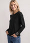 Street One - Shirt with lace at sleeves - 325998