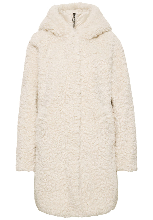 Street One - Teddy Coat with Hoody - 202263