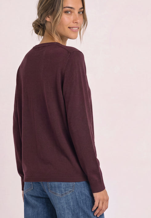Street One - QR basic u-boat sweater - 303874