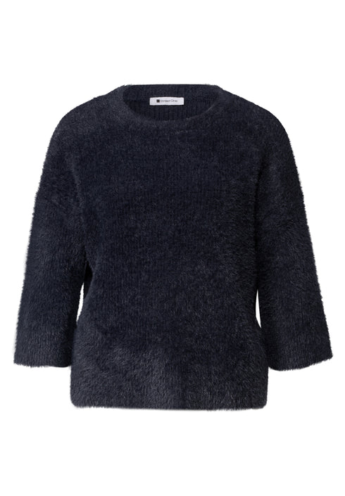 Street One - LTD QR fluffy half-sleeve sweater - 303962