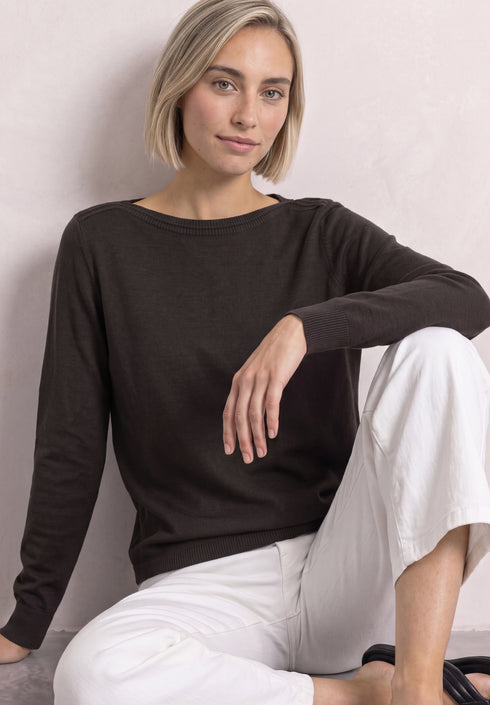 Street One - QR basic u-boat sweater - 303874