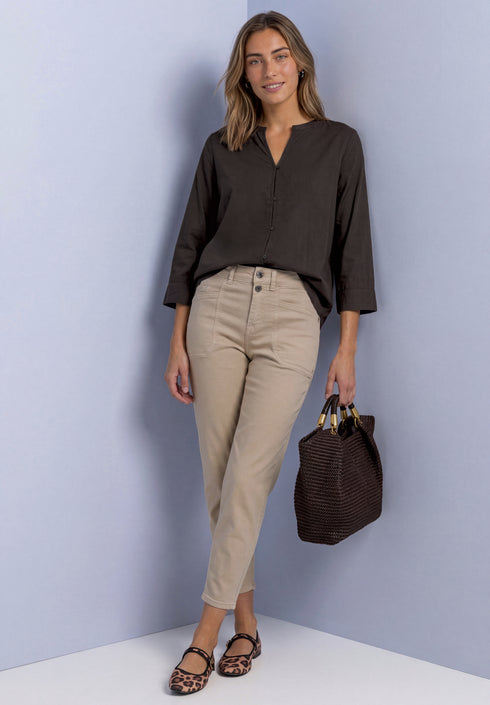 Street One - QR Splitneck blouse - 346856