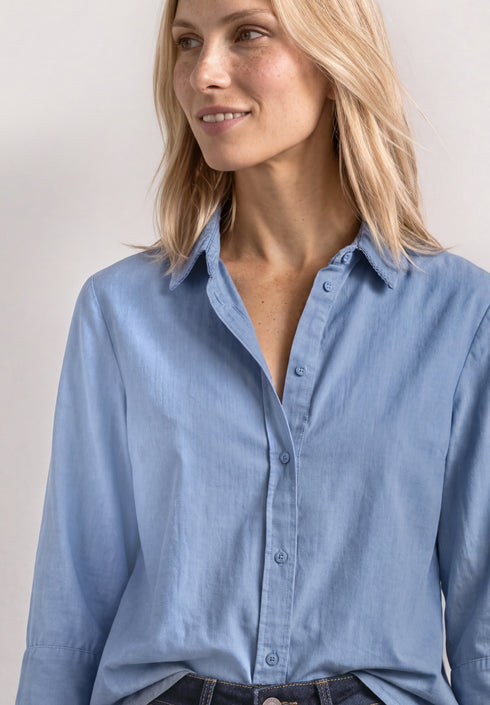 Street One - LTD QR Corduroy Mix shirtcollar - 346862