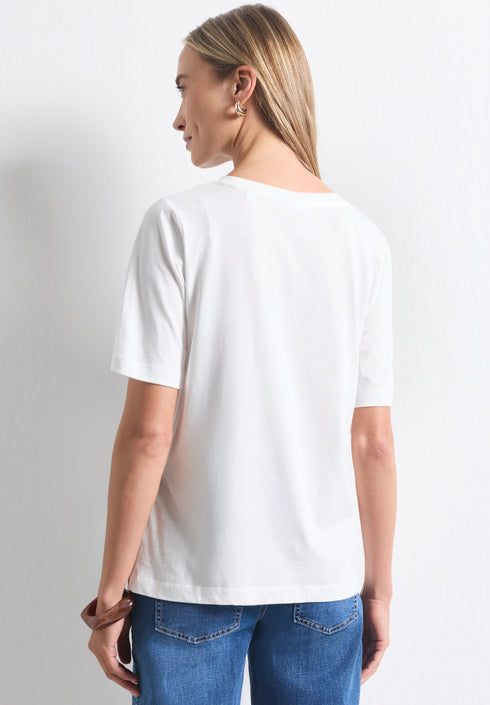 Street One - photo print shirt - 325718