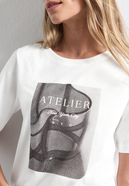 Street One - photo print shirt - 325718