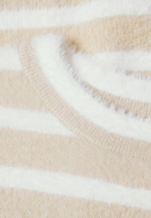 Street One - fluffy stripe sweater - 304157
