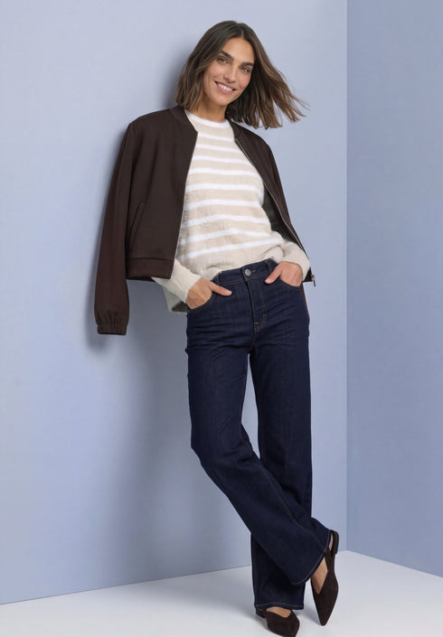 Street One - fluffy stripe sweater - 304157