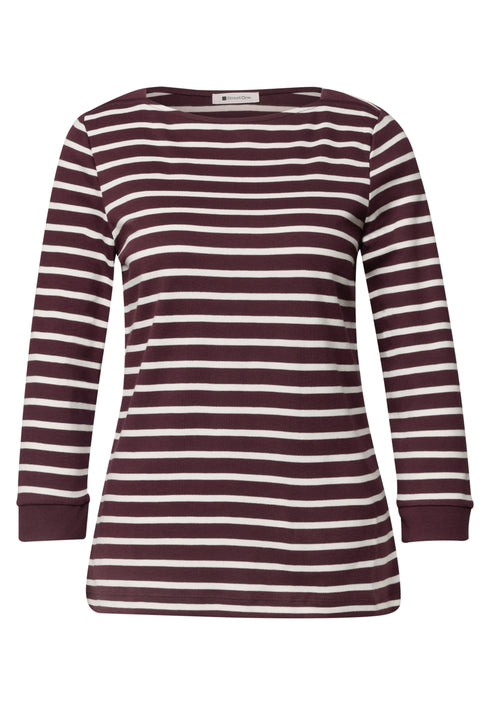 Street One - LTD QR basic yds u-boat shirt - 325895