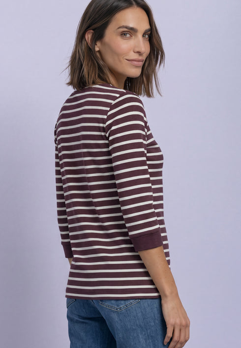Street One - LTD QR basic yds u-boat shirt - 325895