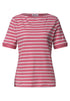 Street One - T-Shirt mit Boat Neck und Streifen - 325572