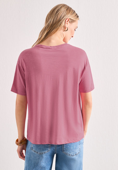 Street One - T-Shirt mit Rundhals und Frontprint - 325627