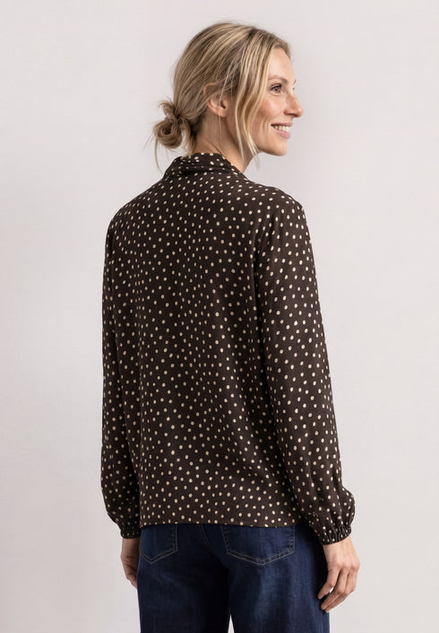 Street One - Printed blouse with tie detail - 346860