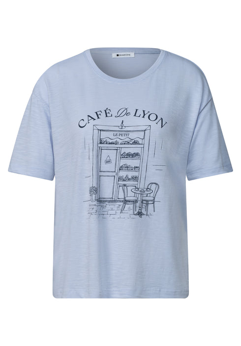 Street One - T-Shirt mit Rundhals und Frontprint - 325627