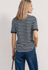 Street One - T-Shirt mit Boat Neck und Streifen - 325572
