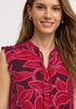 Street One LTD QR printed matmix volant Tshirt 325461