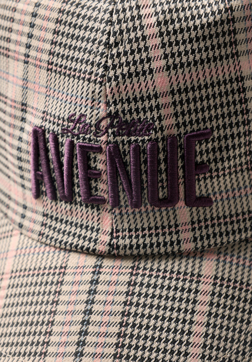Street One - Check Cap with Slogan - 573265