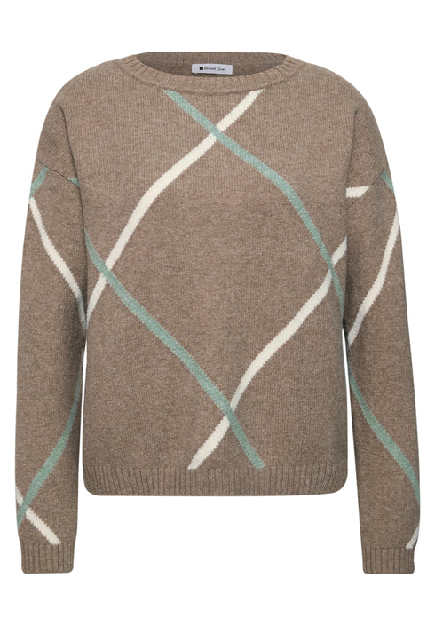 Street One - cosy intarsia sweater - 304155