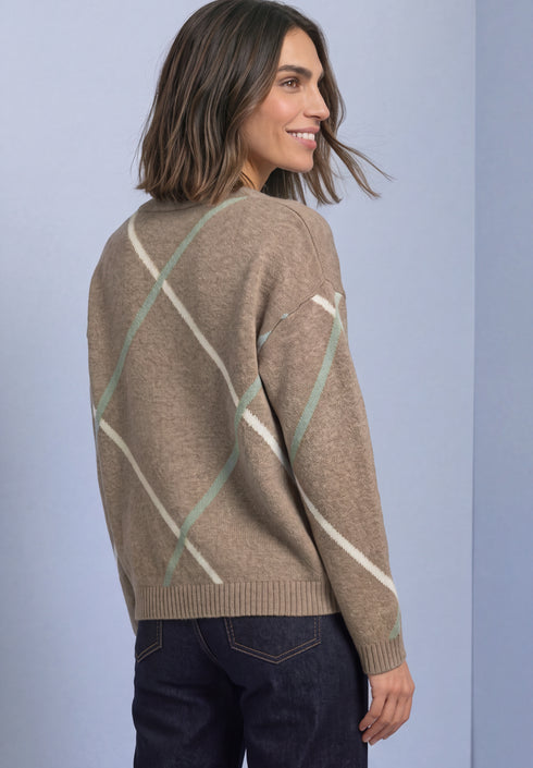 Street One - cosy intarsia sweater - 304155