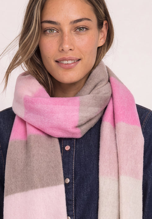 Street One - Light Big Cosy Madras Longscarf - 573272
