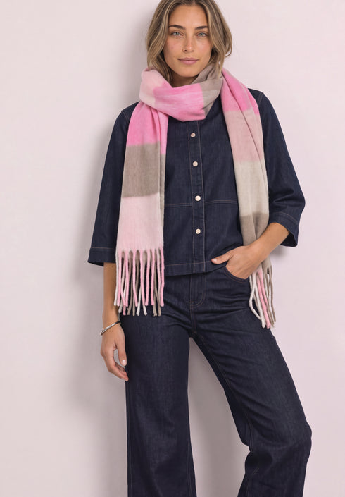 Street One - Light Big Cosy Madras Longscarf - 573272