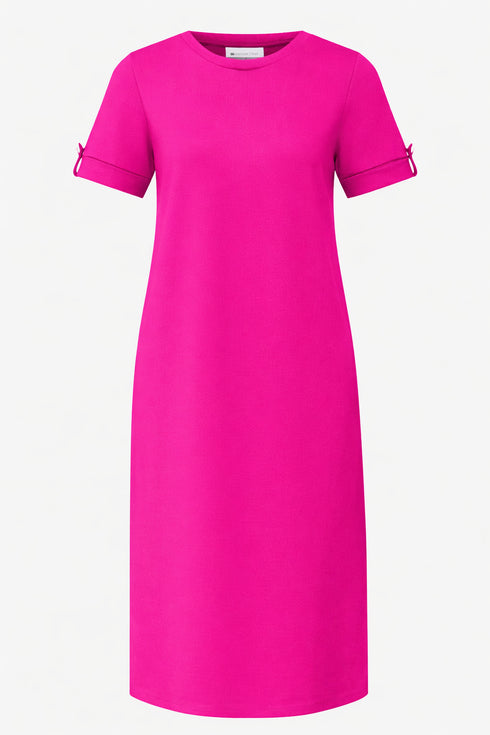 Street One Midi-Kleid mit Rundhals und Knöpfen