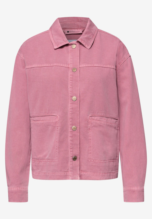 Street One Jeansjacke in pinker Waschung