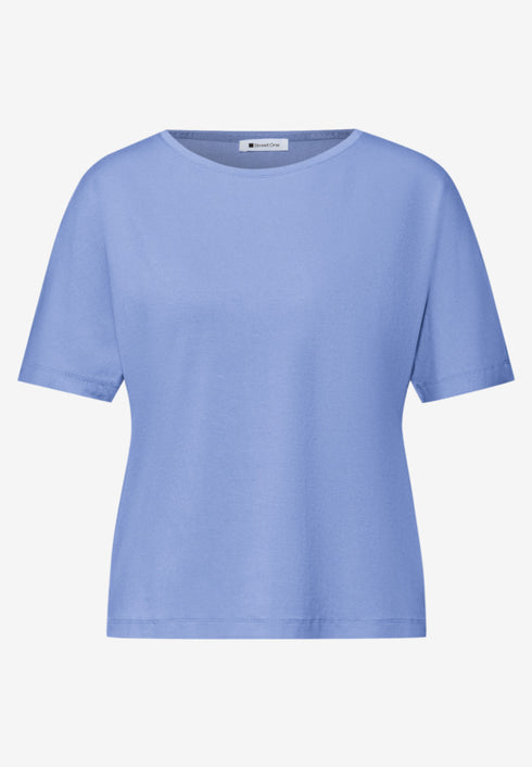 Street One Basic T-Shirt mit Dropped Shoulders Style Crista