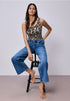 Street One Basic Top mit Rundhals im Leo-Muster