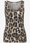 Street One Basic Top mit Rundhals im Leo-Muster
