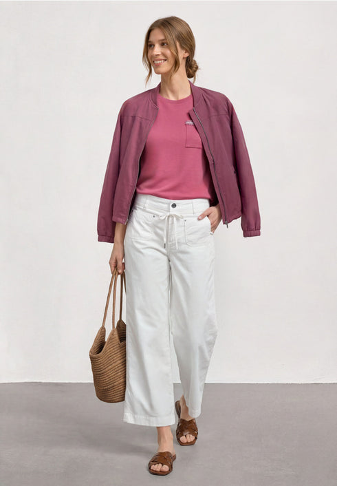 Street One - Shirt with deco tape at pocket - 325603