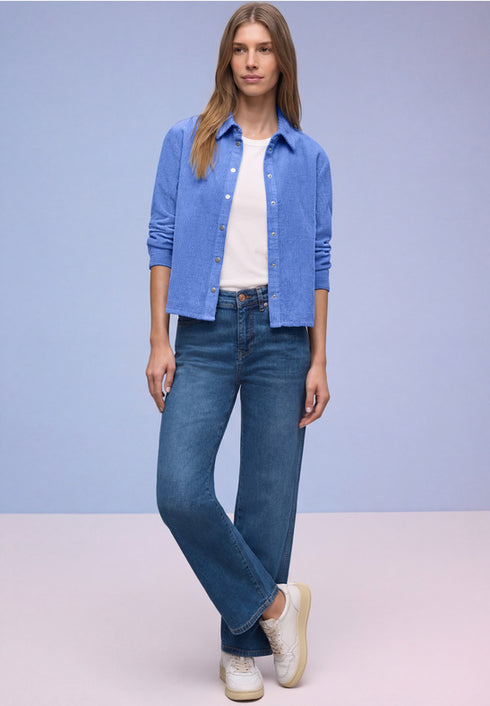 Street One Corduroy shirtcollar blouse