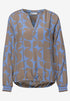 Street One Splitneck blouse with tape detail