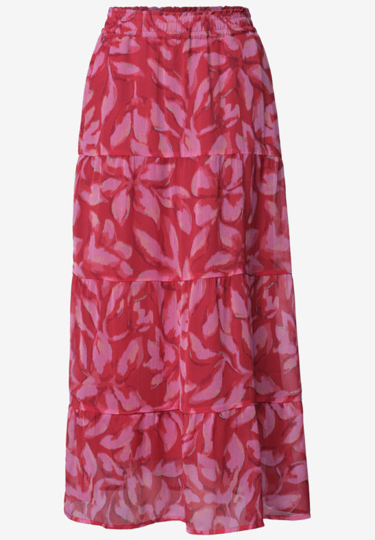Street One Maxi-Rock aus Chiffon mit Print