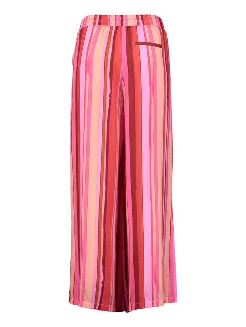 Hailys Long Trousers Hi44lla Pink berry stripe MUT-PO2502160