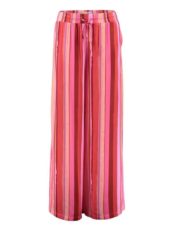Hailys Long Trousers Hi44lla Pink berry stripe MUT-PO2502160